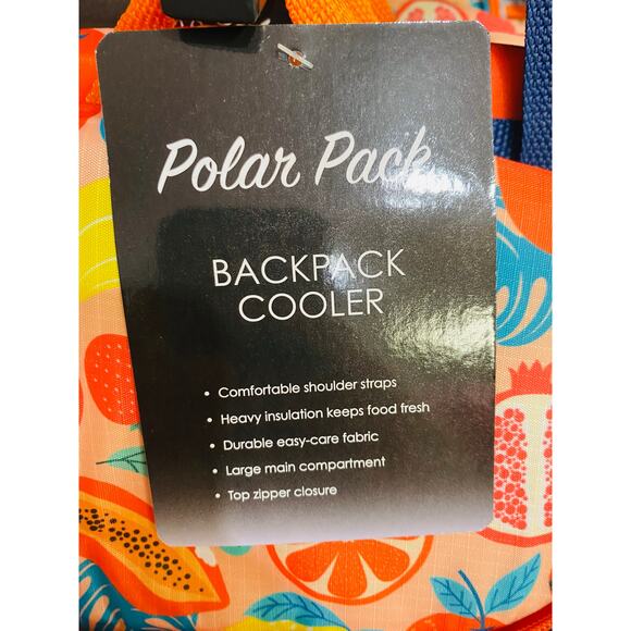 Polar Pack Backpack Cooler Pastel Stripe Design - Picture 4 of 4